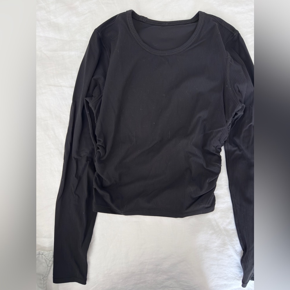 All it takes ribbed Nulu longsleeve tee